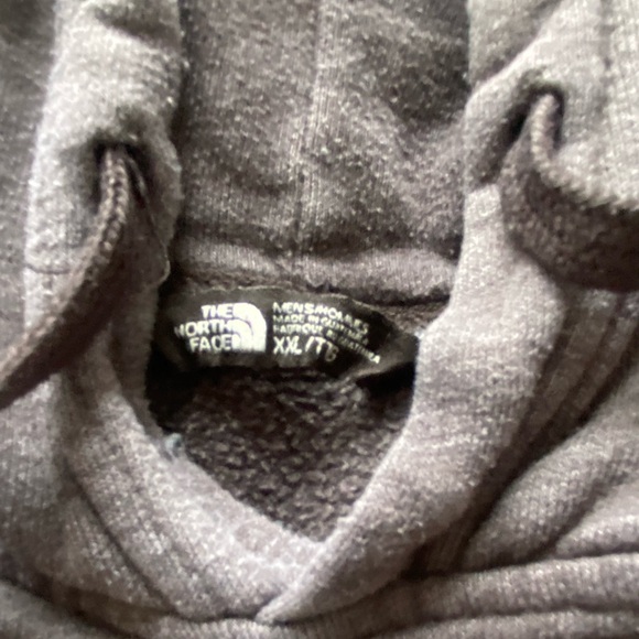 North Face Charcoal Sweatshirt Hoodie - Big and Tall - Picture 4 of 5